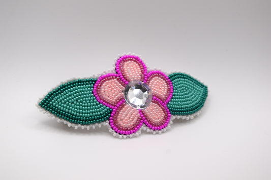FLORAL HAIR BARRETTE