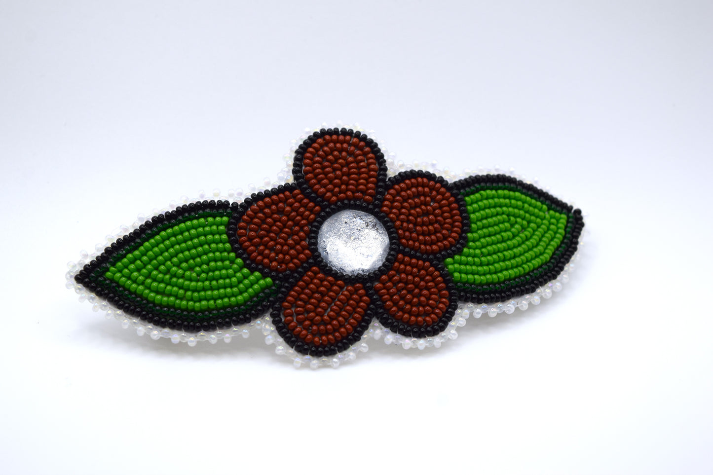 FLORAL HAIR BARRETTE